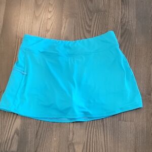 Blue Bathing Suit Skirt